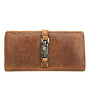 GUCCI Long Jakkie Bifold Leather Wallet